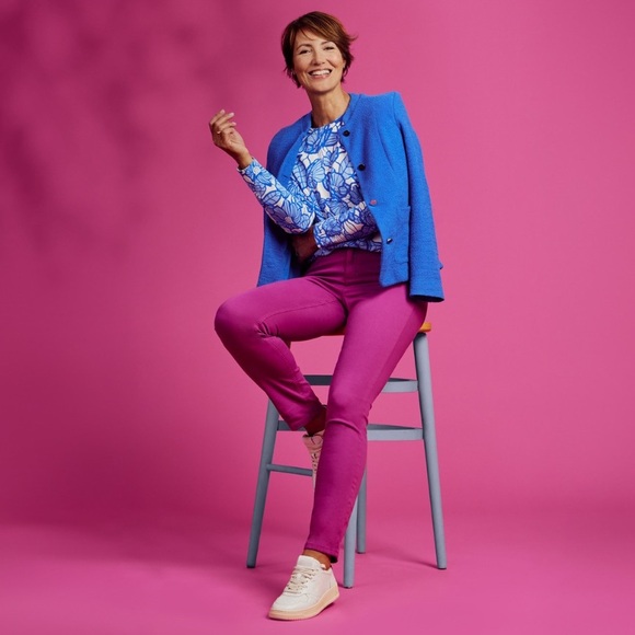 BONITA NWT RARE XXL Floral Fine Knit Pullover Sweater • Germany Exclusive - Picture 11 of 12